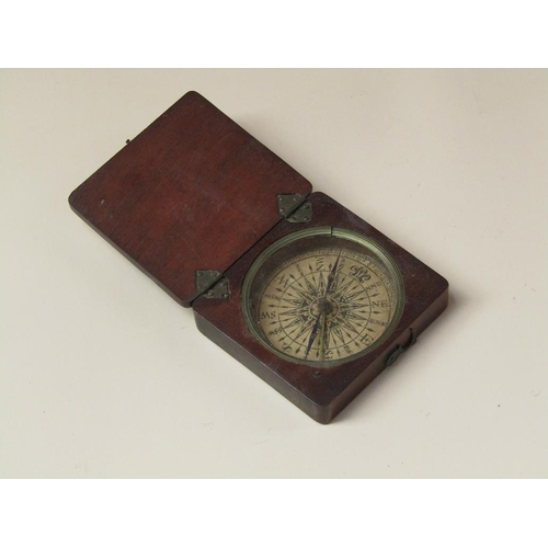 1485 - WOODEN CASED COMPASS