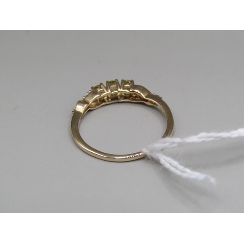 1604 - YELLOW GOLD SPHERE RING - SIZE S