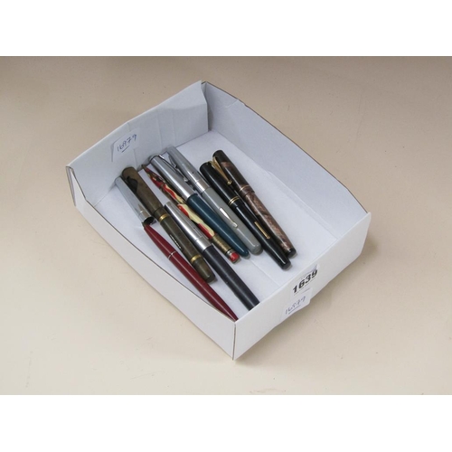 1639 - BOX OF MIXED FOUNTAIN AND OTHER PENS