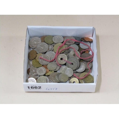 1662 - TRAY OF MIXED CONTINENTAL COINS