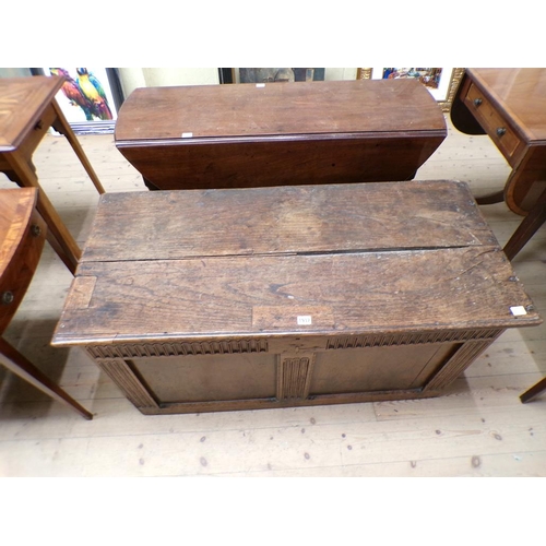 1937 - 18c CARVED OAK COFFER