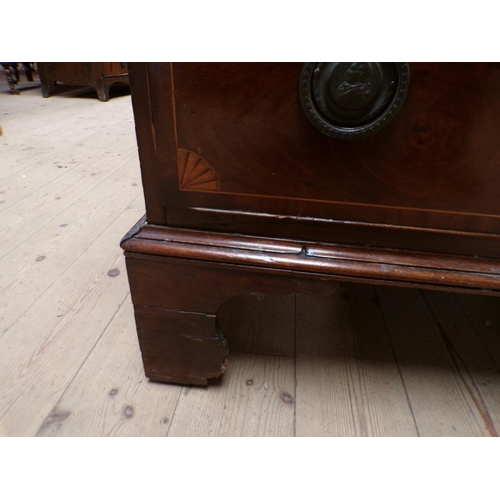 1941 - LATE 19c INLAID MAHOGANY CHEST ON CHEST