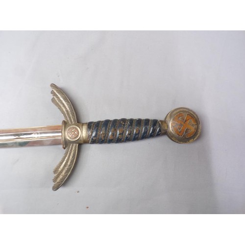 1415 - WW2 NAZI DRESS SWORD AND SCABBARD