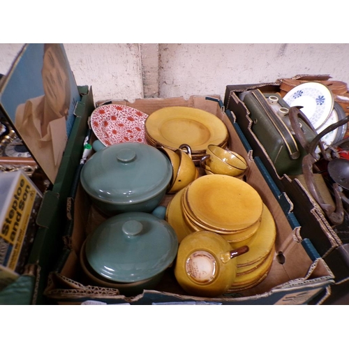 138 - BOX OF TABLEWARES TO INCL FRENCH