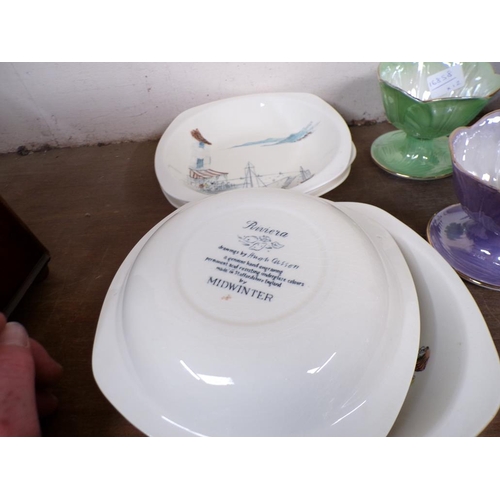 40 - SET OF MALING LUSTRE SUNDAE DISHES; MIDWINTER DESSERT BOWLS