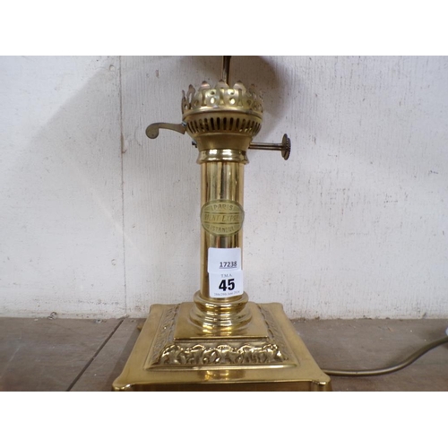 45 - REPRO ORIENT EXPRESS BRASS LAMP