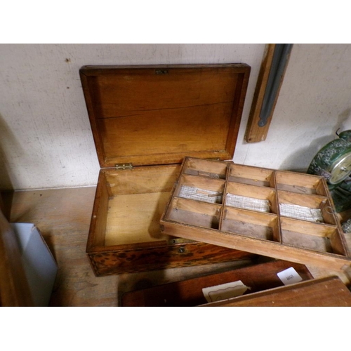 59 - COLLECTION OF 19C EDWARDIAN BOXES TO INCL TORTOISESHELL