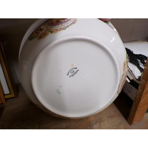 77 - TRANSFER PRINTED WASH JUG AND BOWL