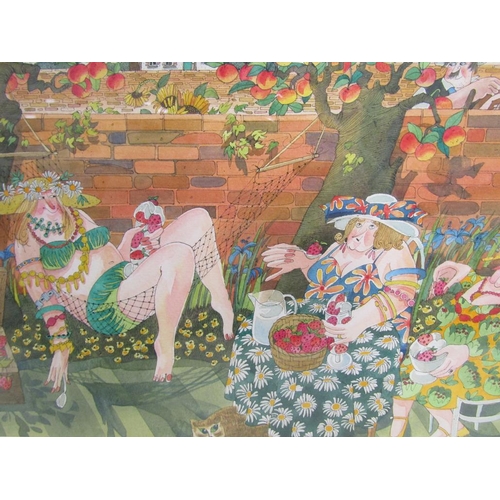 1200 - ARCHER - PAIR, NAUGHTY BUT NICE & THE VEG PATCH, F/G, 22CM X 36CM