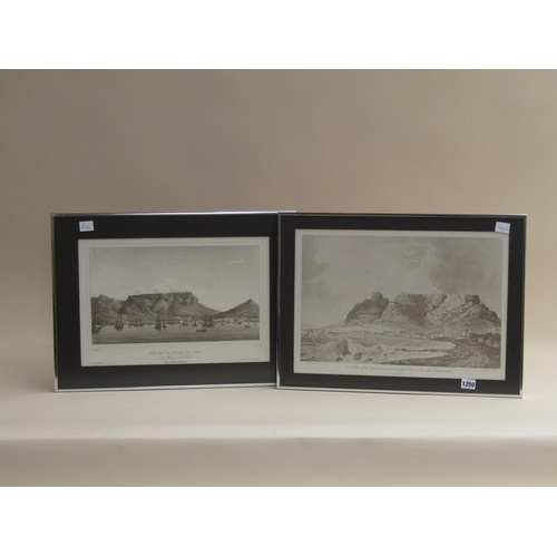 1250 - PAIR OF B&W PRINTS - TABLE MOUNTAIN, F/G, 29CM X 40CM