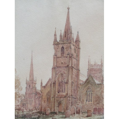 1256 - JOHN LEWIS PETIT - SERIES OF FOUR CHURCHES AND CATHEDRALS, EACH F/G, APPROX 32CM X 24CM