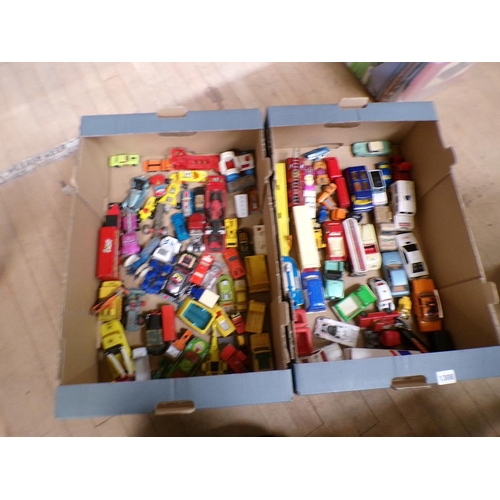 1308 - TWO BOXES OF DIECAST MODEL VEHICLES