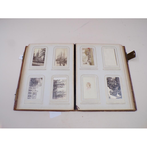 1327 - LATE VICTORIAN PHOTO ALBUM WITH PHOTOS