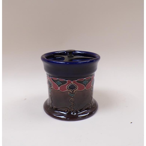 aonian tobacco jar AONIAN ART NOUVEAU STONEWARE TOBACCO JAR 14cms H