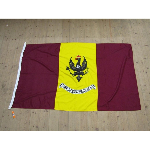 1302 - FLAG - KINGS ROYAL HUSSARS, 200CM L