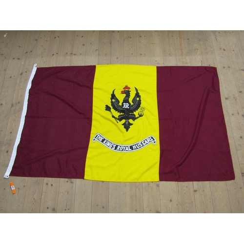 1302 - FLAG - KINGS ROYAL HUSSARS, 200CM L