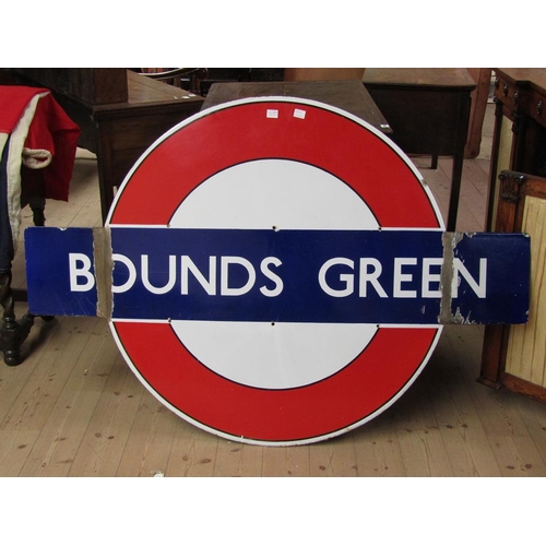 1267A - LONDON UNDERGROUND SIGN - BOUNDS GREEN