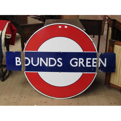 1267A - LONDON UNDERGROUND SIGN - BOUNDS GREEN