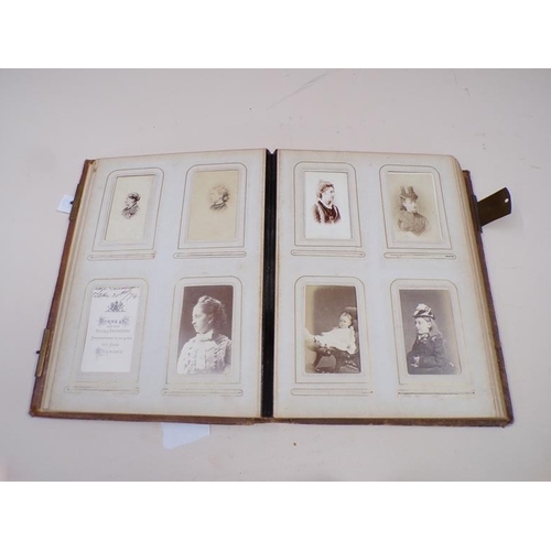 1327 - LATE VICTORIAN PHOTO ALBUM WITH PHOTOS