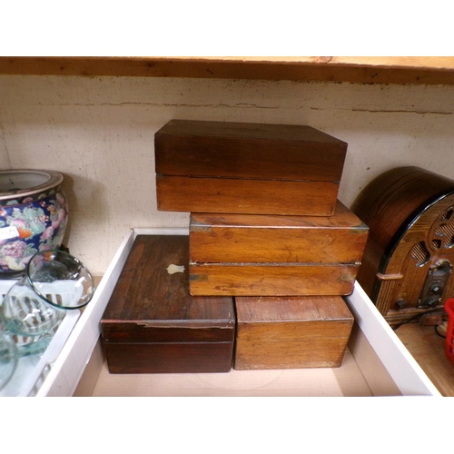 66 - FOUR ANTIQUE BOXES