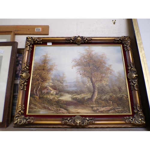 150 - GILT FRAMED OILS - LANDSCAPES