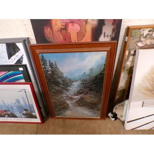 160 - CANVAS PRINTS, MIRROR ETC