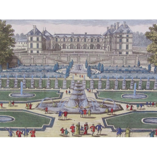 1216 - SERIES OF SEVEN LATE 18C/EARLY 19C VIEWS OF PRINCIPLE BUILDINGS IN AND AROUND PARIS AND FRANCE, EACH... 