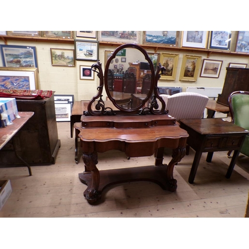 1950 - VICTORIAN DUCHESS DRESSING TABLE, 120CM W