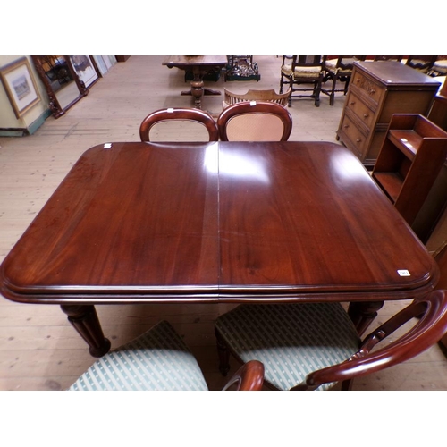 1952 - REPRO MAHOGANY DINING TABLE AND CHAIRS