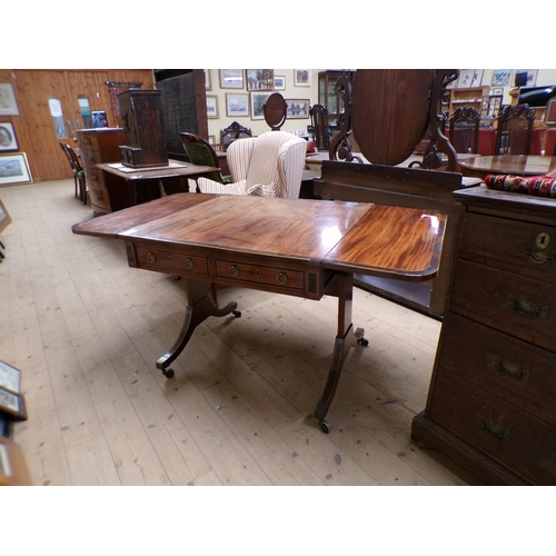 1957 - GEORGIAN INLAID SOFA TABLE