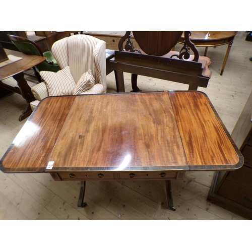 1957 - GEORGIAN INLAID SOFA TABLE