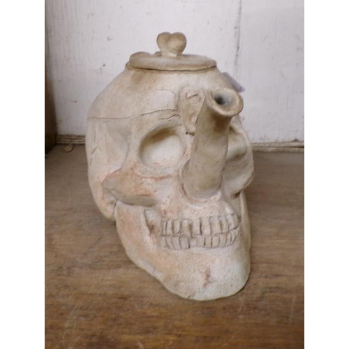 2 - NOVELTY SKULL TEAPOT