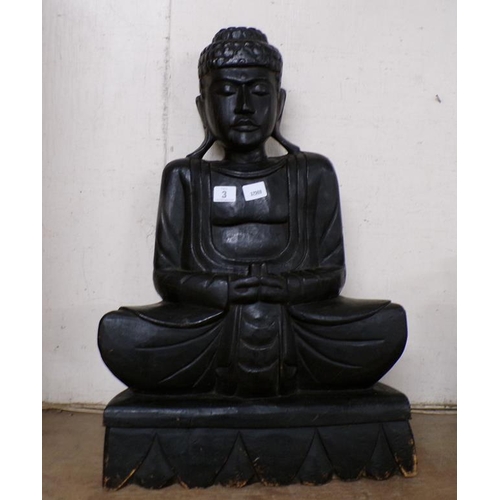 3 - CARVED BUDDHIST FIGURE