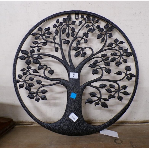 7 - METAL TREE OF LIFE WALL DECOR