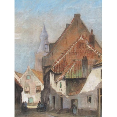 1231 - SIGNED INDISTINCTLY ?C P SURGILESS - HATTEM WATERCOLOUR F/G, 50CM X 40CM