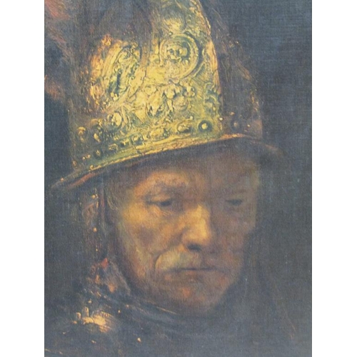 1235 - PORTRAIT OF A WARRIOR, OELOGRAPH, FRAME