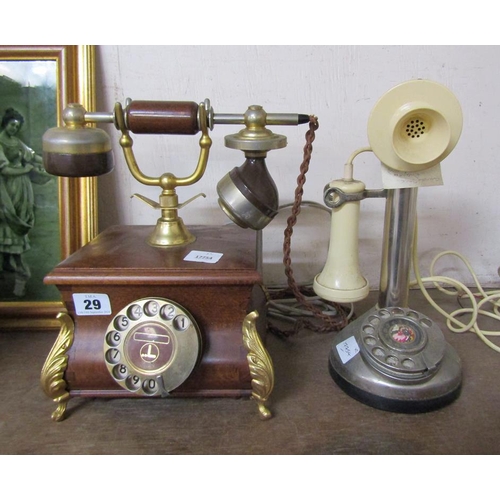 29 - TWO VINTAGE TELEPHONES