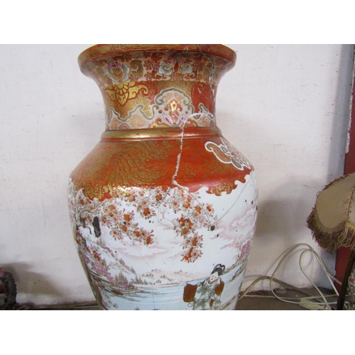 7 - LARGE MEIJI PERIOD JAPANESE KUTANI VASE