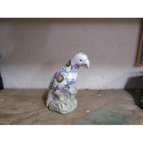 118 - ORIENTAL CERAMIC PARROT