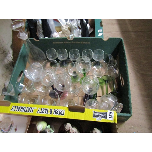 140 - BOX OF GLASSWARE