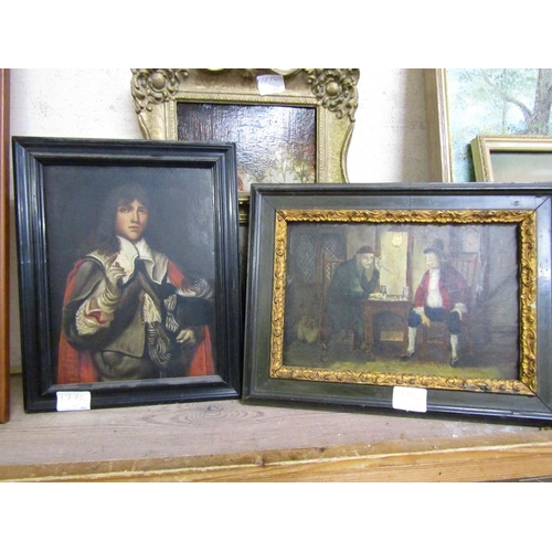 167 - COLLECTION OF FRAMED OILS ETC.