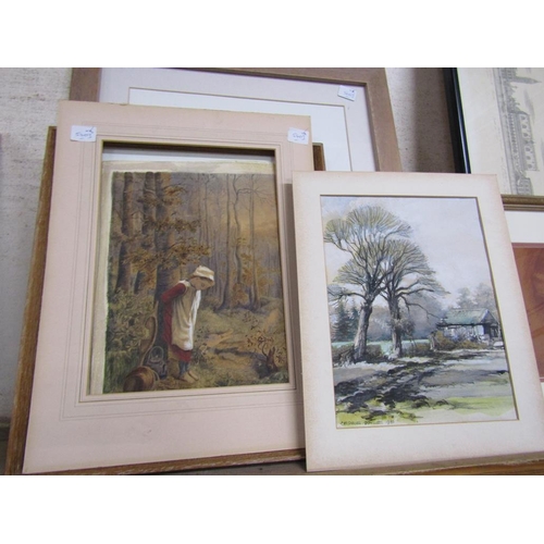 175 - FRAMED PICTURES AND PRINTS TO INC. WATERCOLOURS