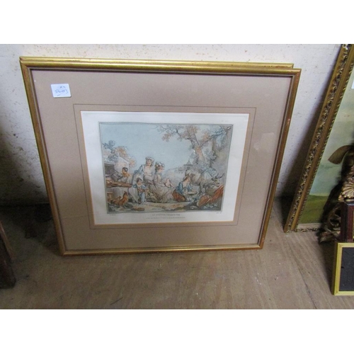 182 - FOUR GILT FRAMED PRINTS - FRENCH