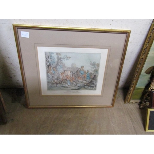 182 - FOUR GILT FRAMED PRINTS - FRENCH