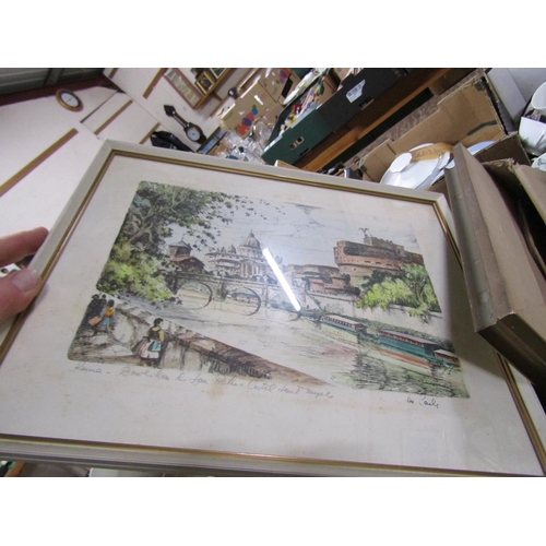 289 - BOX FRAMED PICTURES AND PRINTS TO INC. RUSSELL FLINT