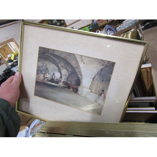 289 - BOX FRAMED PICTURES AND PRINTS TO INC. RUSSELL FLINT