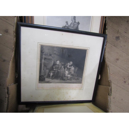 296 - BOX FRAMED ENGRAVINGS