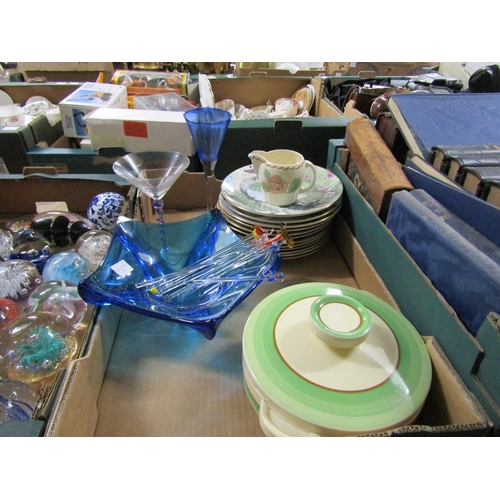 336 - COLLECTORS PLATES, ART DECO TUREEN PLUS ART GLASS