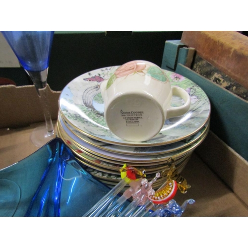 336 - COLLECTORS PLATES, ART DECO TUREEN PLUS ART GLASS