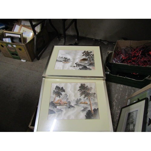 383 - BOX OF MIXED PICTURES AND PRINTS